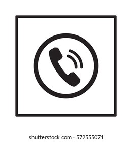 Phone   icon,vector. Flat design.