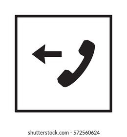 Phone   icon,vector. Flat design.