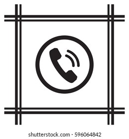 Phone   icon,vector. Flat design.