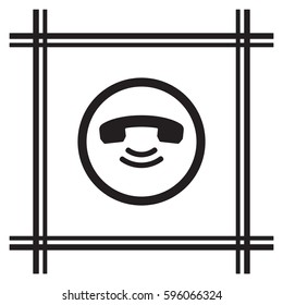Phone   icon,vector. Flat design.