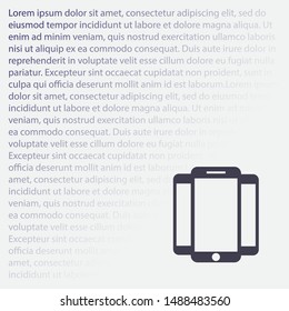phone icon,vector illustration . Lorem Ipsum Illustration design
