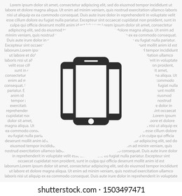 phone icon,vector illustration . Lorem Ipsum Illustration design