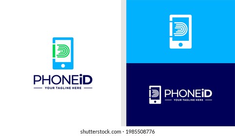 IDENTIFICACIÓN DE LOGOTIPO DE IDENTIFICACIÓN DE IDENTIFICADOR DE TELÉFONO APLICACIÓN EDITABLE SIMPLE