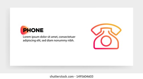 PHONE AND ILLUSTRATION ICON CONCEPT