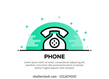PHONE AND ILLUSTRATION ICON CONCEPT