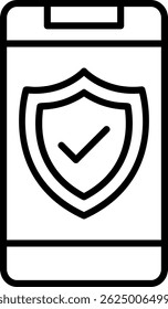 Seguro de teléfono Nuevo diseño creativo del icono del Vector
