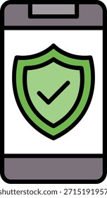 Seguro de teléfono Nuevo diseño creativo del icono del Vector