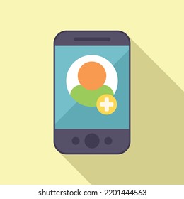 Phone interface icon flat vector. Email message. Button letter