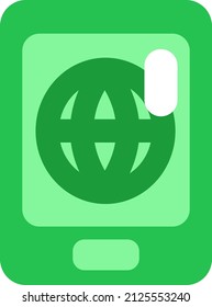 Phone internet, illustration, vector on a white background.