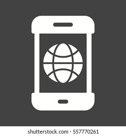 Phone, internet, mobile icon vector image. Can also be used for smart phone. Suitable for mobile apps, web apps and print media.