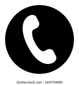 Phone Isolated Flat Web Mobile Icon Vector Sign Symbol Button Element Silhouette