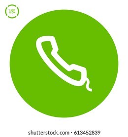 Phone isolated minimal single flat linear icon for application and info-graphic. Contact line vector icon for websites and mobile minimalistic flat design.