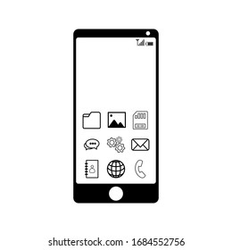 phone isolated on white background. eps 10