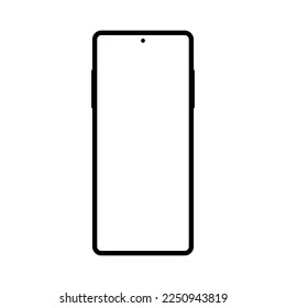 teléfono aislado en fondo blanco