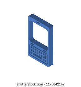 Phone isometric left top view 3D icon