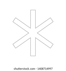 phone key star icon. Element of web for mobile concept and web apps icon. Outline, thin line icon for website design and development, app development