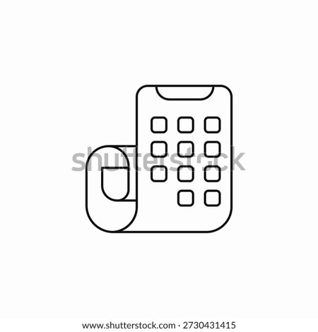 phone with keypad icon sign vector