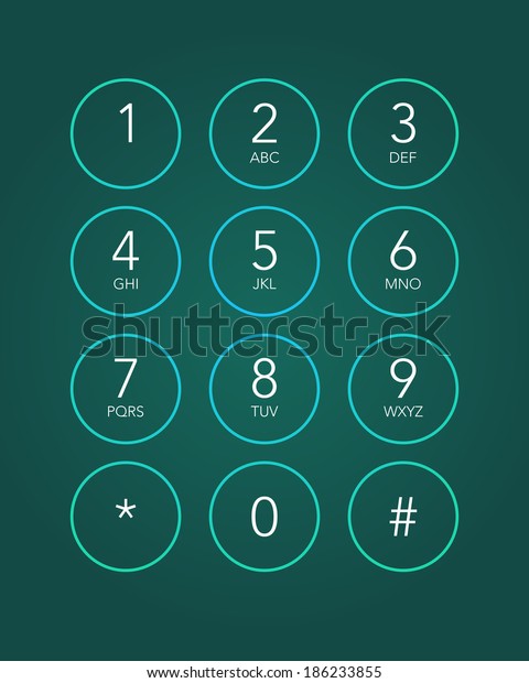 phone keypad in touchscreen\
device