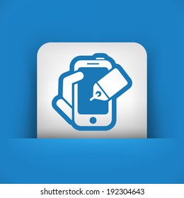 Phone label icon