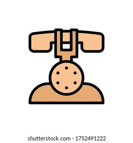 Phone, landline icon. Simple color with outline vector elements of communication icons for ui and ux, website or mobile application