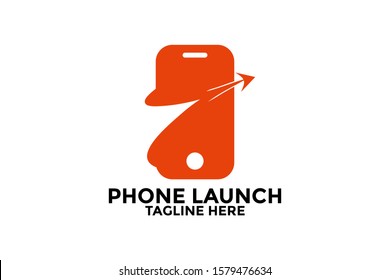 Phone Launch logo designs concept vector, Phone Shop logo template, Logo symbol icon