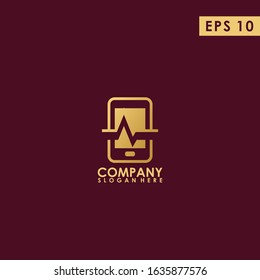 Phone Life Logo Design Vector Template With Luxury. Modern Design. Phone Logo. Vector Illustration.