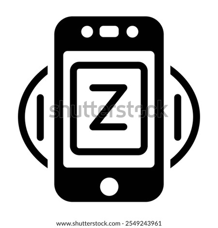 Phone Line Art Simple Design Icon