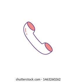 Phone Line Icon Vector For Business, Office and Finance