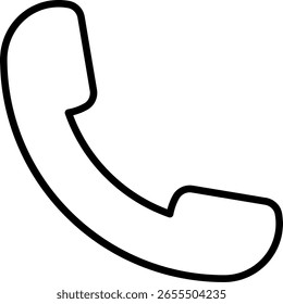 Design de vetor de ícone de linha telefônica