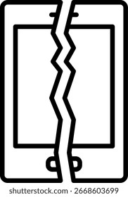 Línea de teléfono Icon Diseño de Vector