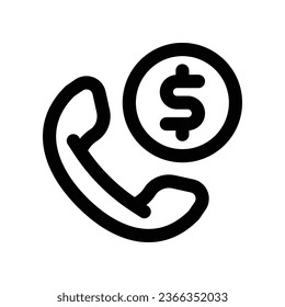 phone line icon. vector icon for your website, mobile, presentation, and logo design.