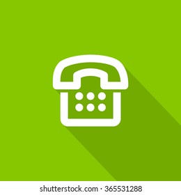 a phone line vector icon for websites and apps mobile minimalistic flat design