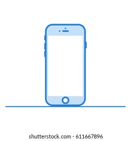 Phone. Linear design. Vector illustration. EPS10