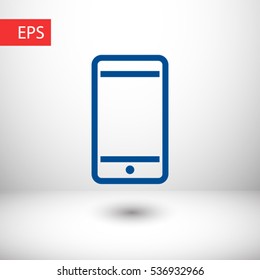 Phone, linear icon. One of a set of linear web icons
