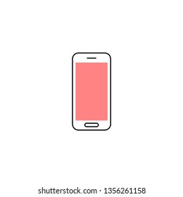 Phone linear icon. Vector illustration. Adjustable stroke.