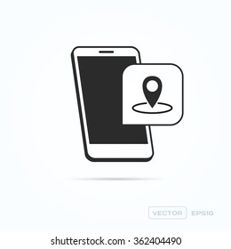 Phone Location Pin Icon