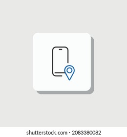 phone location tracking vector icon lost phone find my phone gps