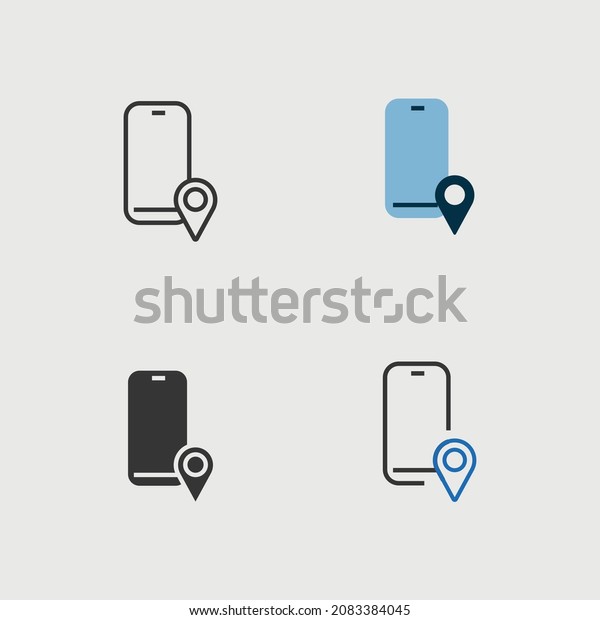 phone location tracking vector icon lost phone find\
my phone gps