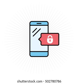 Phone & Lock Icon