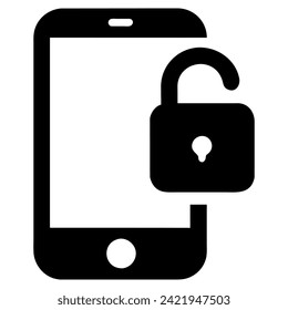 icono de bloqueo de teléfono en el icono de vector de estilo plano de moda