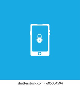 Phone lock vector icon