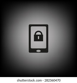 the phone is locked. icon. vector design