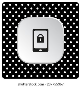 the phone is locked. icon. vector design
