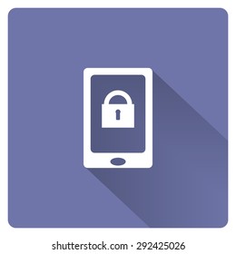 the phone is locked. icon. vector design