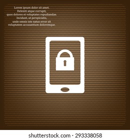 the phone is locked. icon. vector design