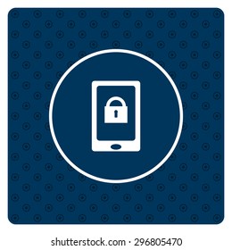 the phone is locked. icon. vector design