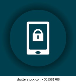 the phone is locked. icon. vector design