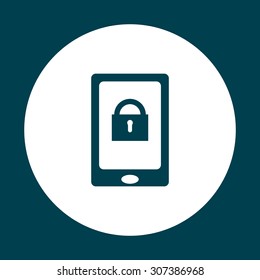 the phone is locked. icon. vector design