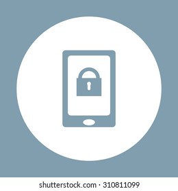 the phone is locked. icon. vector design