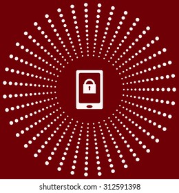 the phone is locked. icon. vector design